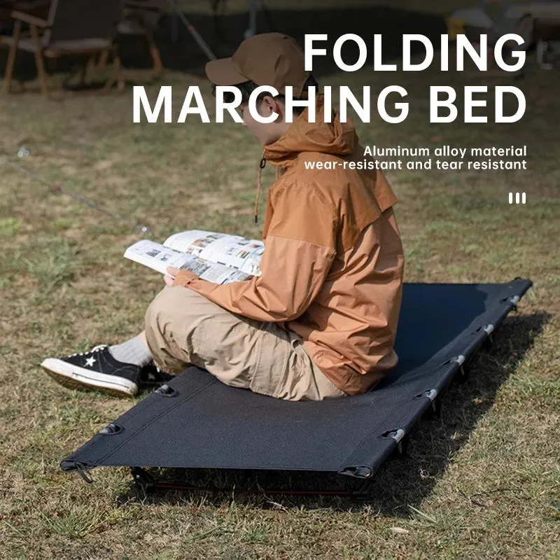 Portable camping cot backpack carry for camping hiking